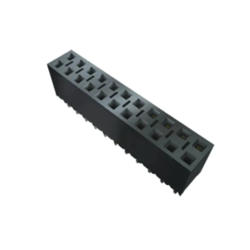 Samtec BCS Series 20-Contact 2 Row 2.54 mm Pitch Straight Through Hole PCB Socket BCS-110-L-D-PE