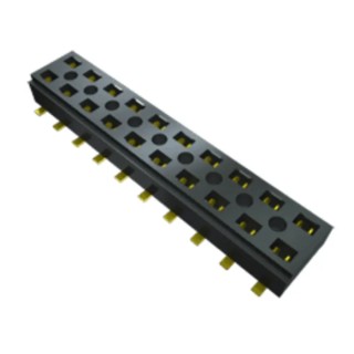 Samtec CLT Series Straight Surface PCB Socket 8-Contact 2-Row 2 mm Pitch Solder Mount CLT-104-02-F-D-BE