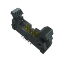 Samtec EHF Series Straight Surface PCB Header 1.27 mm Pitch 16 Contacts 2 Row Shrouded EHF-108-01-L-D-SM-LC