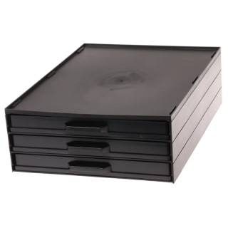 Licefa Drawer Storage Unit 3-Tier, 108 mm Height x 265 mm Width x 355 mm Depth A1-4/3 ESD