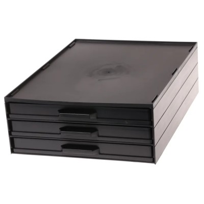 Licefa Drawer Storage Unit 3-Tier, 108 mm Height x 265 mm Width x 355 mm Depth A1-4/3 ESD