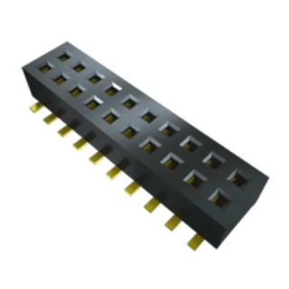 Samtec CLP Series Straight Surface PCB Socket 10-Contact 2 Row 1.27 mm Pitch 340V CLP-105-02-F-D