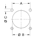 Glenair MIL Spec Circular Connector Copper Alloy Straight 24 Way Box Mount Female Contacts Black IT3102A24-28SF7