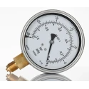 RS PRO 100 mm BSP 3/8 in BSPM Stainless Steel Dial Pressure Gauge 0 bar 188-986