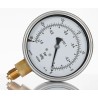 RS PRO 100 mm BSP 3/8 in BSPM Stainless Steel Dial Pressure Gauge 0 bar 188-986