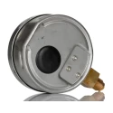 RS PRO 100 mm BSP 3/8 in BSPM Stainless Steel Dial Pressure Gauge 0 bar 188-986