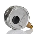 RS PRO 100 mm Stainless Steel Bottom Entry BSPM Pressure Gauge G 3/8, 1 bar 188-992