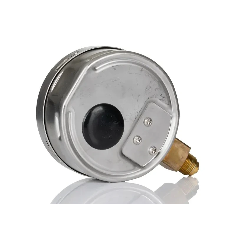 RS PRO 100 mm Stainless Steel Bottom Entry BSPM Pressure Gauge G 3/8, 1 bar 188-992
