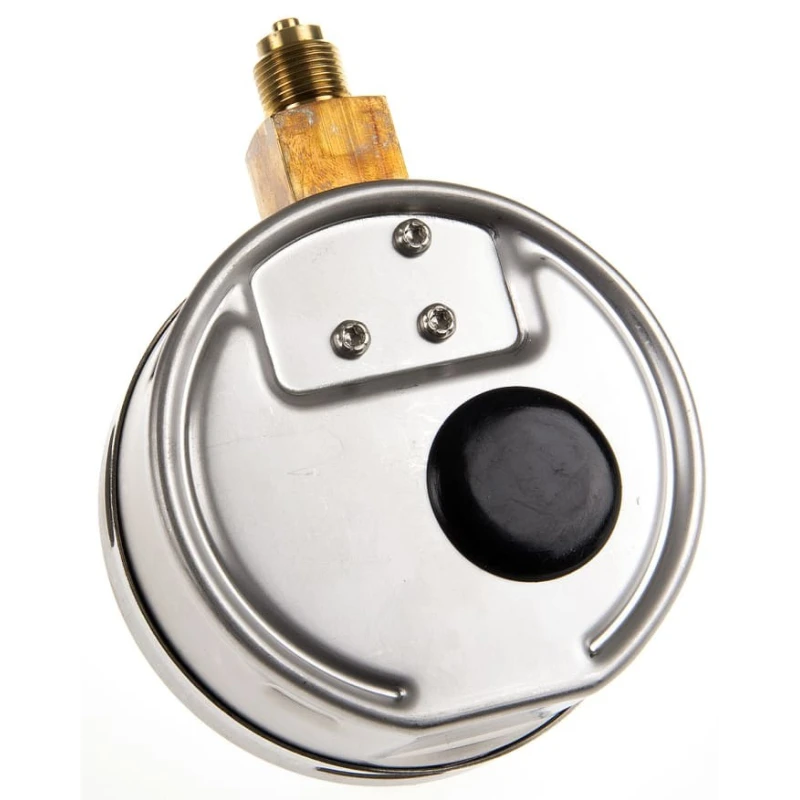 RS PRO 100 mm G 3/8 BSPM Pressure Gauge 300 psi ±1% Accuracy Stainless Steel Case 189-030