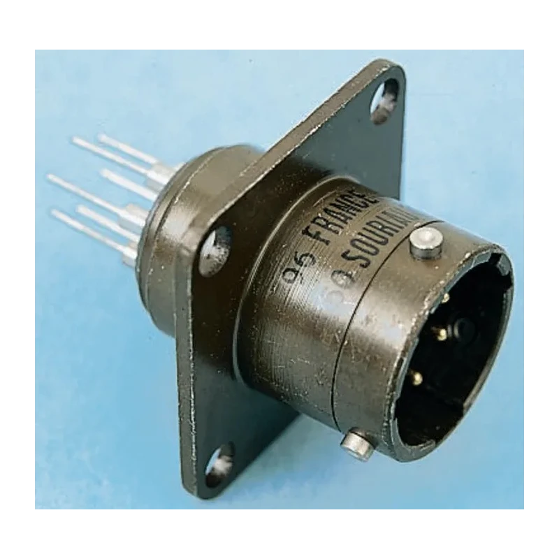 Souriau Sunbank by Eaton Copper Alloy Straight 6 Way Panel Mount MIL Spec Circular Connector 85102E106P5016
