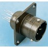 Souriau Sunbank by Eaton Copper Alloy Straight 6 Way Panel Mount MIL Spec Circular Connector 85102E106P5016