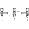 RS PRO Brass Pressure Gauge Cock Type G with 3/8 in Female Inlet and Male Outlet, 16 bar Maximum Operating Pressure 189-046