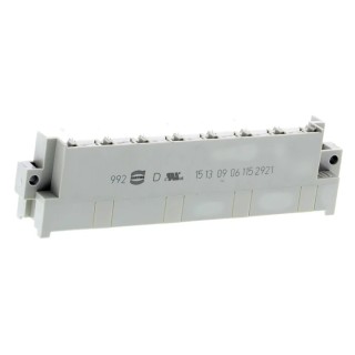 HARTING DIN 41612 15 Way 5.08 mm Pitch Type Through Hole Solder 2 Row Male Right Angle Connector 09061152921
