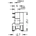 HARTING DIN 41612 15 Way 5.08 mm Pitch Type Through Hole Solder 2 Row Male Right Angle Connector 09061152921