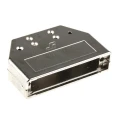 Amphenol Communications Solutions Die Cast Zinc Straight D-Sub Backshell, 50 Contacts, Nickel Plated, Series 8655MH5011LF