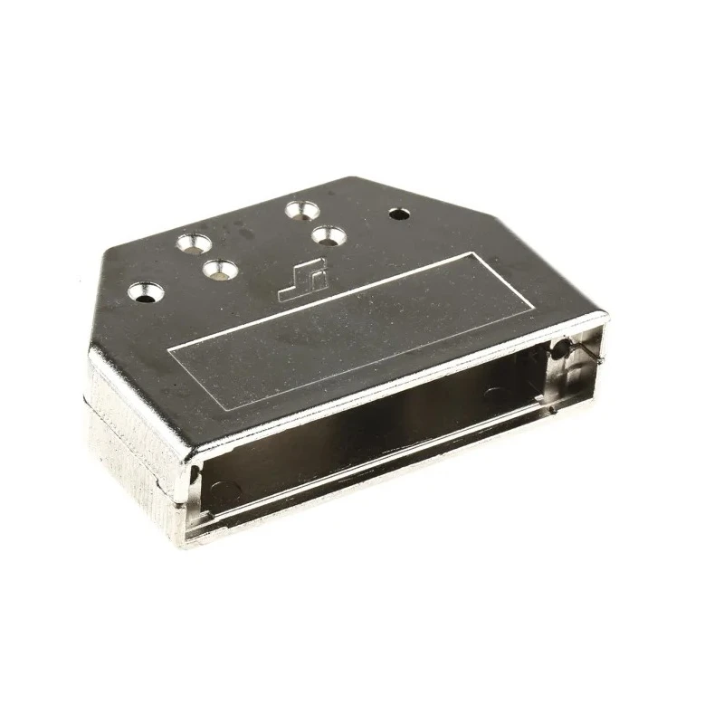 Amphenol Communications Solutions Die Cast Zinc Straight D-Sub Backshell, 50 Contacts, Nickel Plated, Series 8655MH5011LF