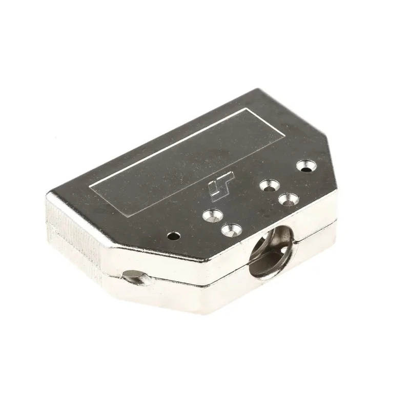 Amphenol Communications Solutions Die Cast Zinc Straight D-Sub Backshell, 50 Contacts, Nickel Plated, Series 8655MH5011LF
