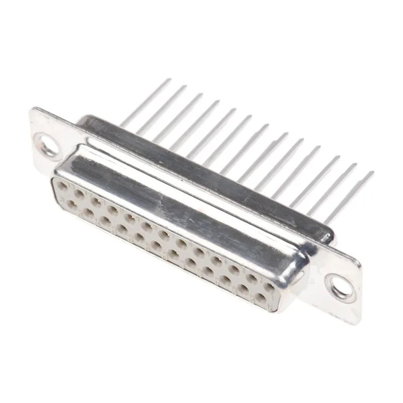 HARTING D-Sub 25 Way Straight 2.76 mm Pitch Panel Mount D-Sub Connector with Flange Female 09670254707