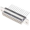 HARTING D-Sub 25 Way Straight 2.76 mm Pitch Panel Mount D-Sub Connector with Flange Female 09670254707