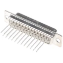 HARTING D-Sub 25 Way Straight 2.76 mm Pitch Panel Mount D-Sub Connector with Flange Female 09670254707