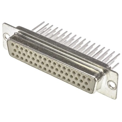 HARTING D-Sub Connector Panel Mount Female 50 Contacts 2.76 mm Pitch Metal Housing 1kV 7.5A 09670504707