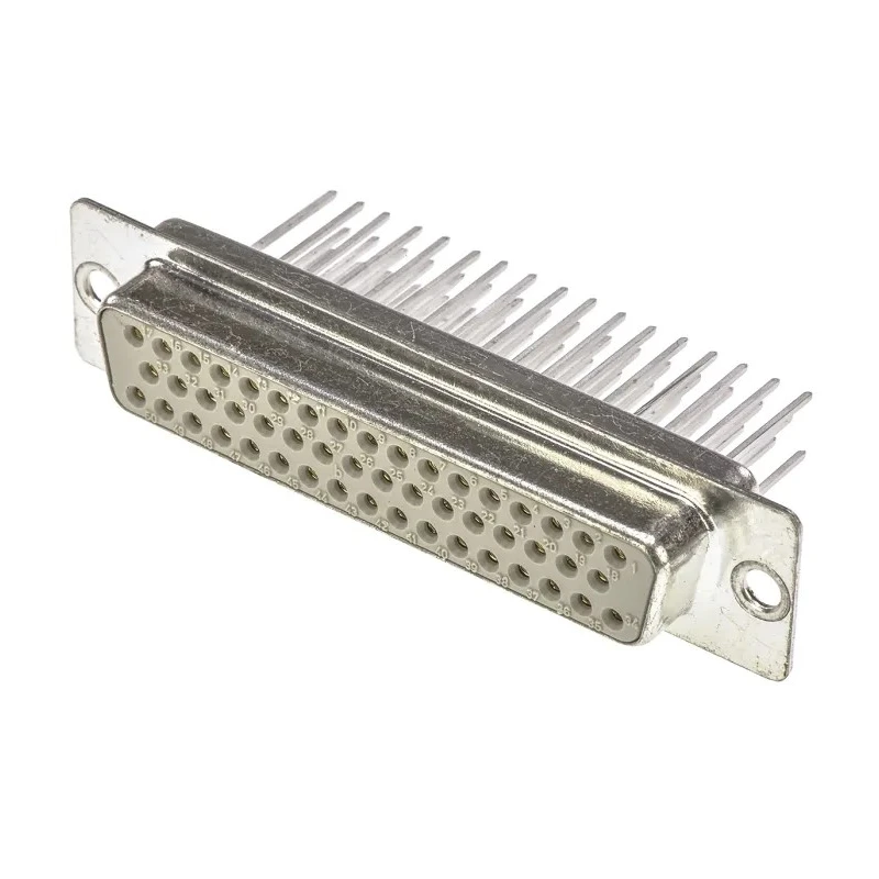 HARTING D-Sub Connector Panel Mount Female 50 Contacts 2.76 mm Pitch Metal Housing 1kV 7.5A 09670504707