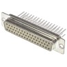 HARTING D-Sub Connector Panel Mount Female 50 Contacts 2.76 mm Pitch Metal Housing 1kV 7.5A 09670504707