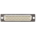 HARTING D-Sub Connector Panel Mount Female 50 Contacts 2.76 mm Pitch Metal Housing 1kV 7.5A 09670504707