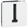 Legrand Straight 1 Way RC Telephone Socket ABS Material Screwless Mount 45x45x32.5mm 0 787 38