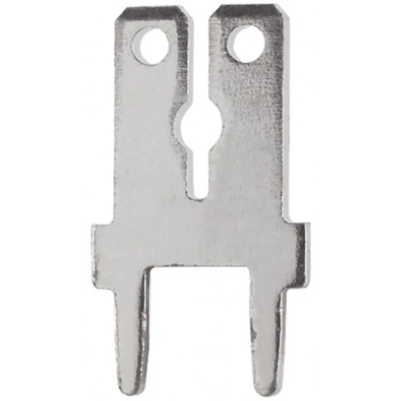 Keystone Black Uninsulated Male Spade Connector Crimp 6.35 x 0.81 mm Tab Size 1282