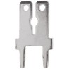 Keystone Black Uninsulated Male Spade Connector Crimp 6.35 x 0.81 mm Tab Size 1282