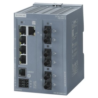 Siemens Managed Ethernet Switch PROFINET Communications Protocol 5 RJ45 Ports 6GK5205-3BB00-2AB2