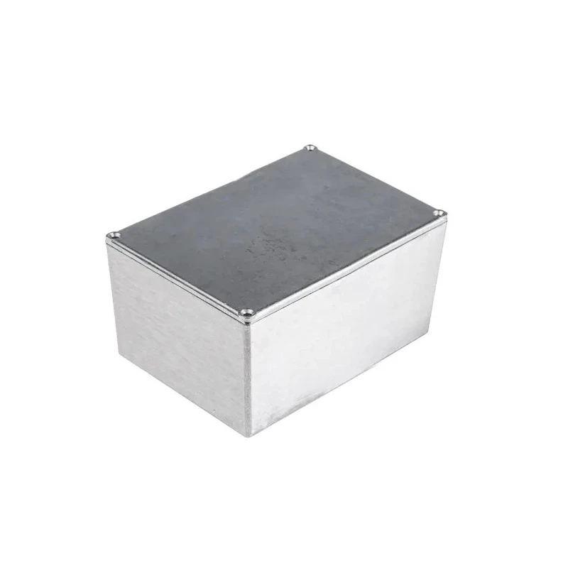 RS PRO Silver Silver Lid Aluminium Alloy Enclosure IP65 54.9 mm x 115 mm x 89.9 mm 161-0932