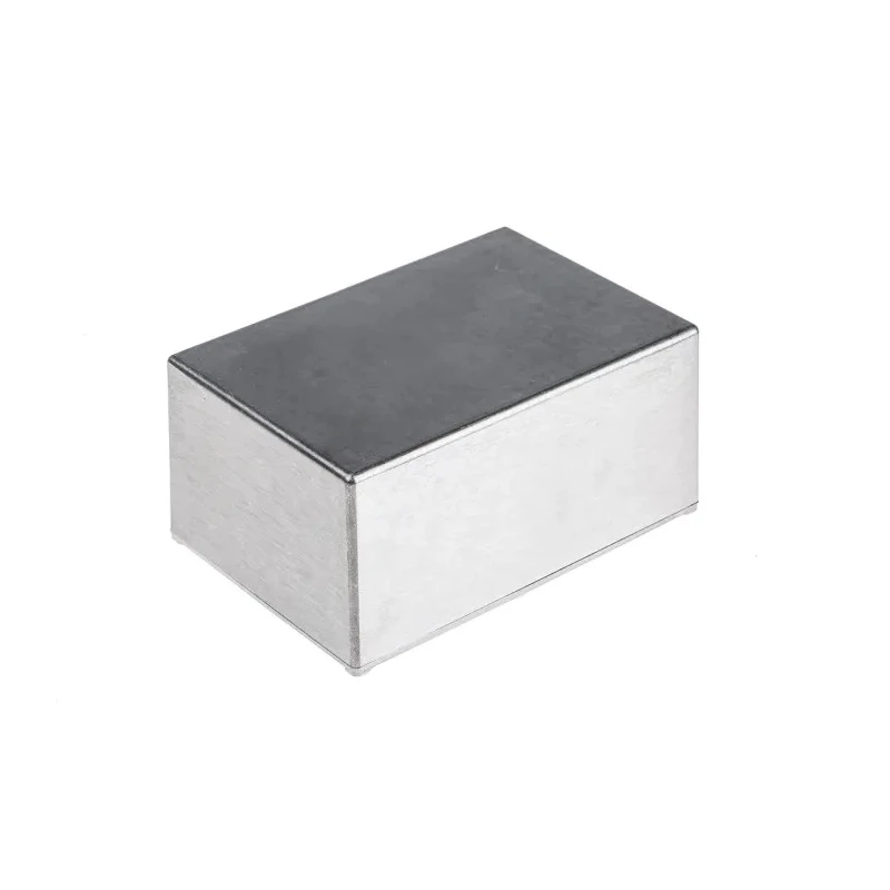 RS PRO Silver Silver Lid Aluminium Alloy Enclosure IP65 54.9 mm x 115 mm x 89.9 mm 161-0932