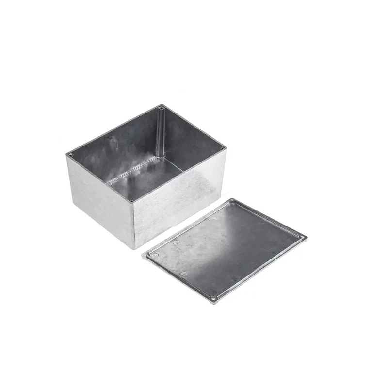 RS PRO Silver Silver Lid Aluminium Alloy Enclosure IP65 54.9 mm x 115 mm x 89.9 mm 161-0932