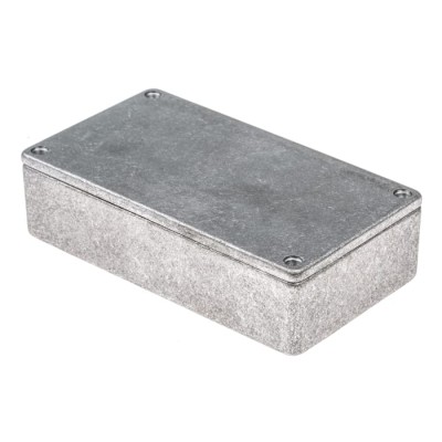 RS PRO Silver Lid Shielded Die Cast Aluminium Enclosure IP54 30.5 mm x 112 mm x 62 mm IP54
