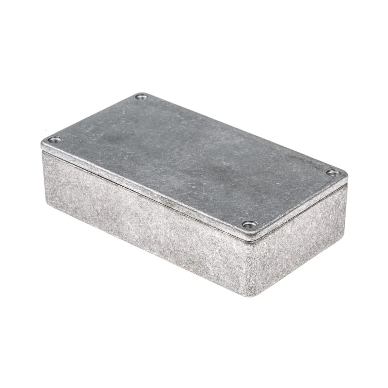 RS PRO Silver Lid Shielded Die Cast Aluminium Enclosure IP54 30.5 mm x 112 mm x 62 mm IP54