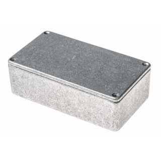 RS PRO Silver Silver Lid Die Cast Aluminium Shielded General Purpose Enclosure IP54 39.8 mm x 120 mm x 65.5 mm IP54
