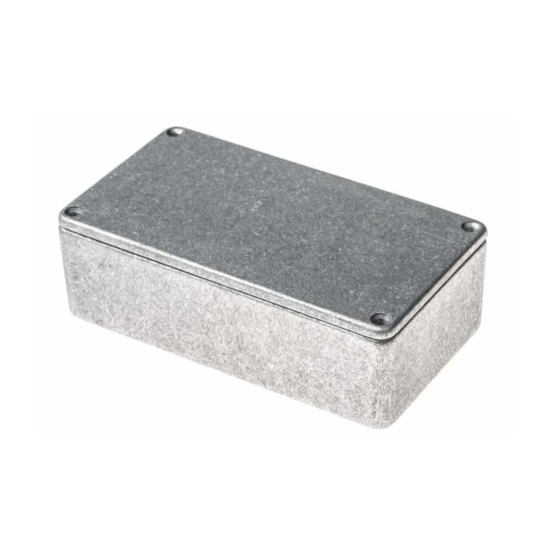 RS PRO Silver Silver Lid Die Cast Aluminium Shielded General Purpose Enclosure IP54 39.8 mm x 120 mm x 65.5 mm IP54