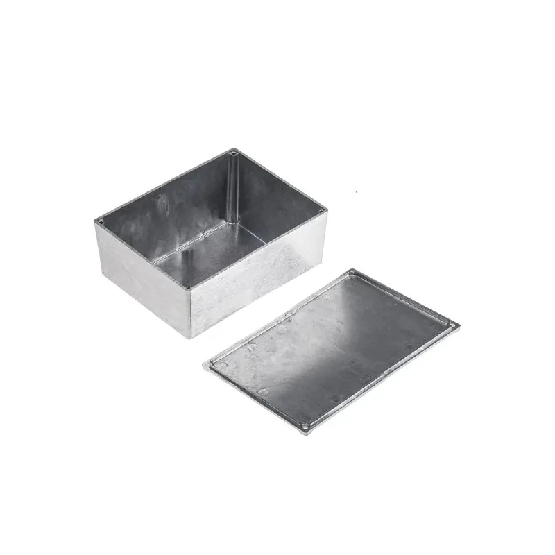 RS PRO Silver Die Cast Aluminium Enclosure, IP54, 49.8 mm x 152 mm x 82 mm IP54