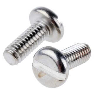 RS PRO Slot Pan Stainless Steel Machine Screw 10 mm M4 189-377