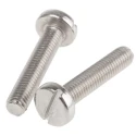 RS PRO Slot Pan Stainless Steel Machine Screw M5 25mm Plain Finish A2 Grade 189-484