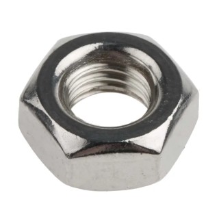 RS PRO Plain Stainless Steel Hex Nut M10, DIN 934 189-614