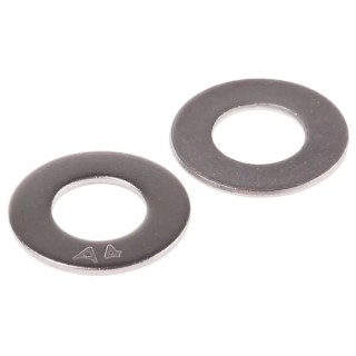 RS PRO Stainless Steel Plain Washers M8, BS 4320, 37mm External Diameter, 8.4mm Inside Diameter, 1mm Thickness 189-664