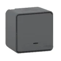 Schneider Electric Light Switch Surface 250V AC Rocker Actuator Grey Mureva Styl MUR35024