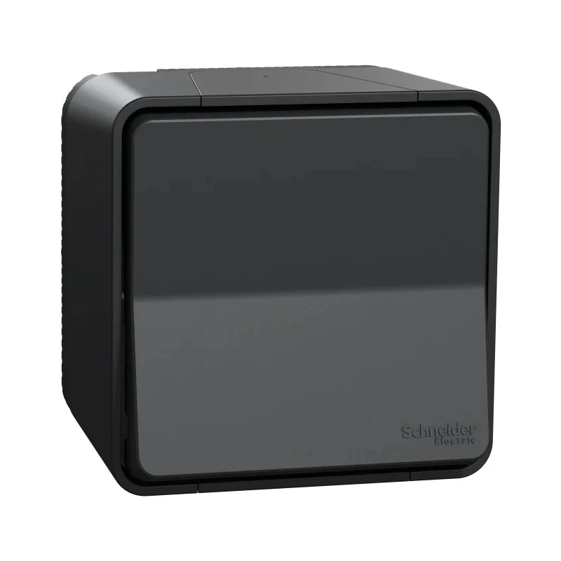 Schneider Electric Mureva Styl Series Light Switch, Silicone Polymer Push Button, Flush Surface Mount, 76 mm MUR35026