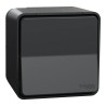 Schneider Electric Mureva Styl Series Light Switch, Silicone Polymer Push Button, Flush Surface Mount, 76 mm MUR35026