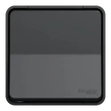 Schneider Electric Mureva Styl Series Light Switch, Silicone Polymer Push Button, Flush Surface Mount, 76 mm MUR35026