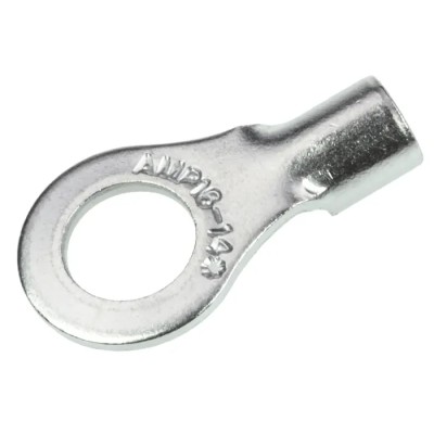 TE Connectivity STRATO-THERM Uninsulated Ring Terminal M5 Stud Size 16 AWG 14 AWG Wire Size 322695