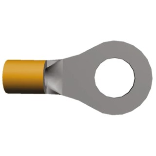 TE Connectivity STRATO-THERM Uninsulated Ring Terminal M4 Stud Size 16 AWG 14 AWG Wire Size 322334